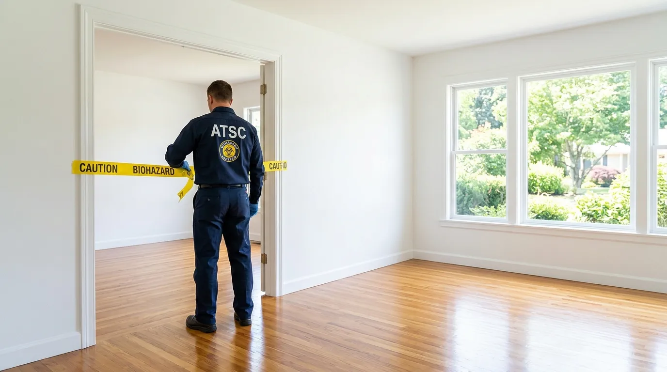 Certified biohazard cleanup crew performing Crime Scene Cleanup in Stanton