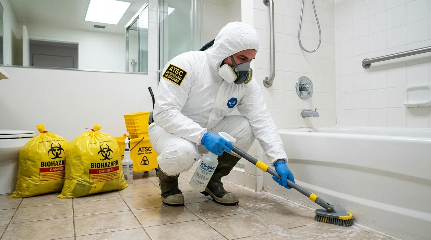 Decontamination equipment deployed for Blood Cleanup in Stanton